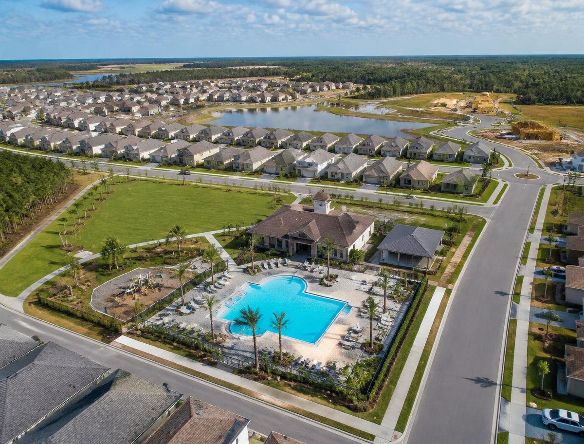 Aerial view of the community
