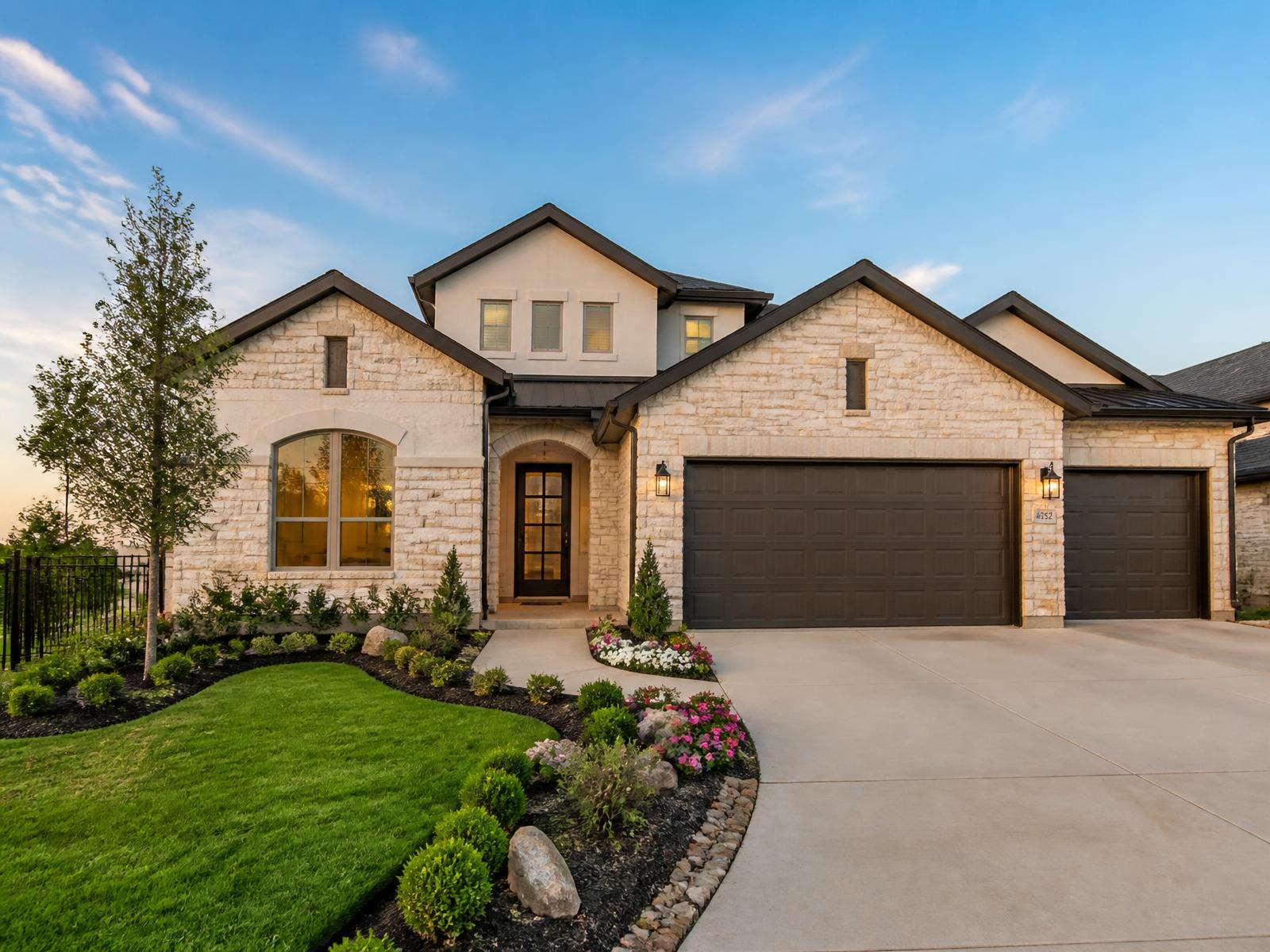 Model home exterior in Highland Reserve, Wesley Chapel, FL
